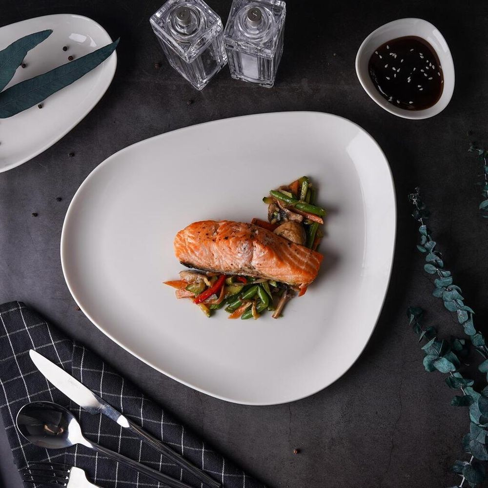 Блюдо овальное 32*27 см h3,5 см White Island By Bone Innovation [6]