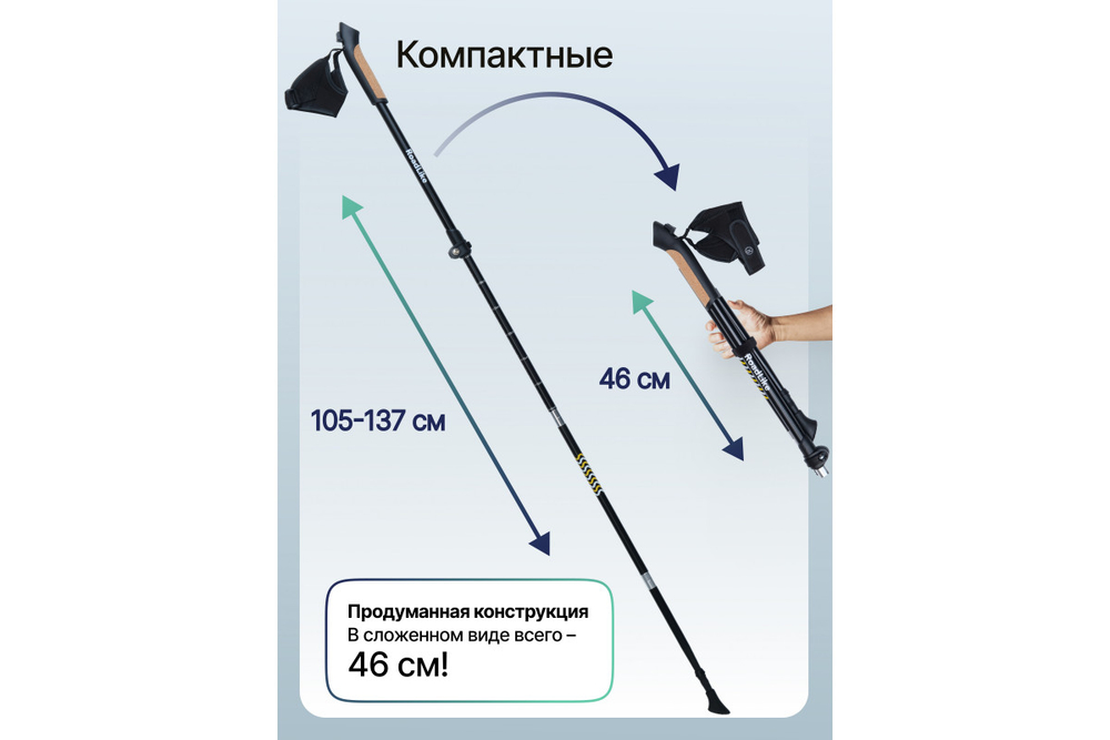 Палки для скандинавской ходьбы RoadLike Scandi