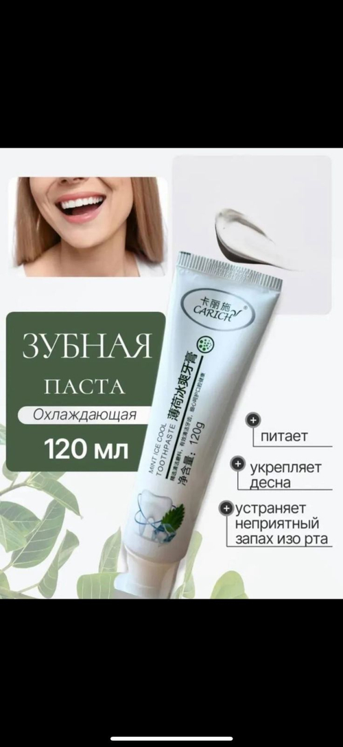 Охлаждающая зубная паста CARICH Mint Ice Cool (120 мл)