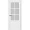 Купить Межкомнатная дверь экошпон Турин 541ПФ.2221 белый лёд остеклённая