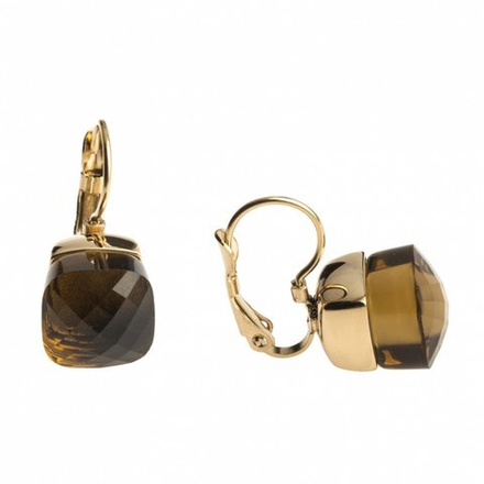 Серьги Qudo Firenze cognac 304013 BR/G