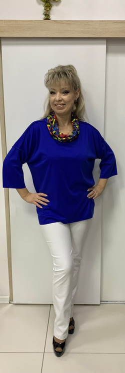 Интересная туника с цветным хомутом