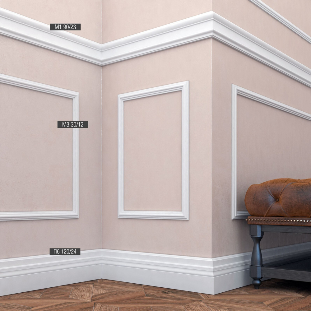 bello deco Молдинг XPS М 3 (30x12) 00-00004623