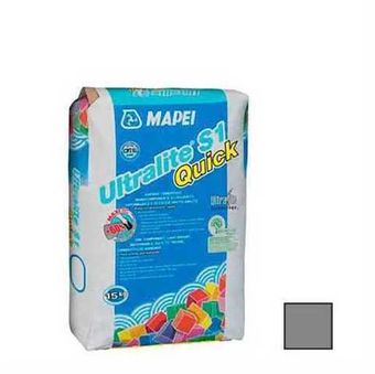 Клей для плитки Mapei Ultralite S1 Quick серый 15 кг