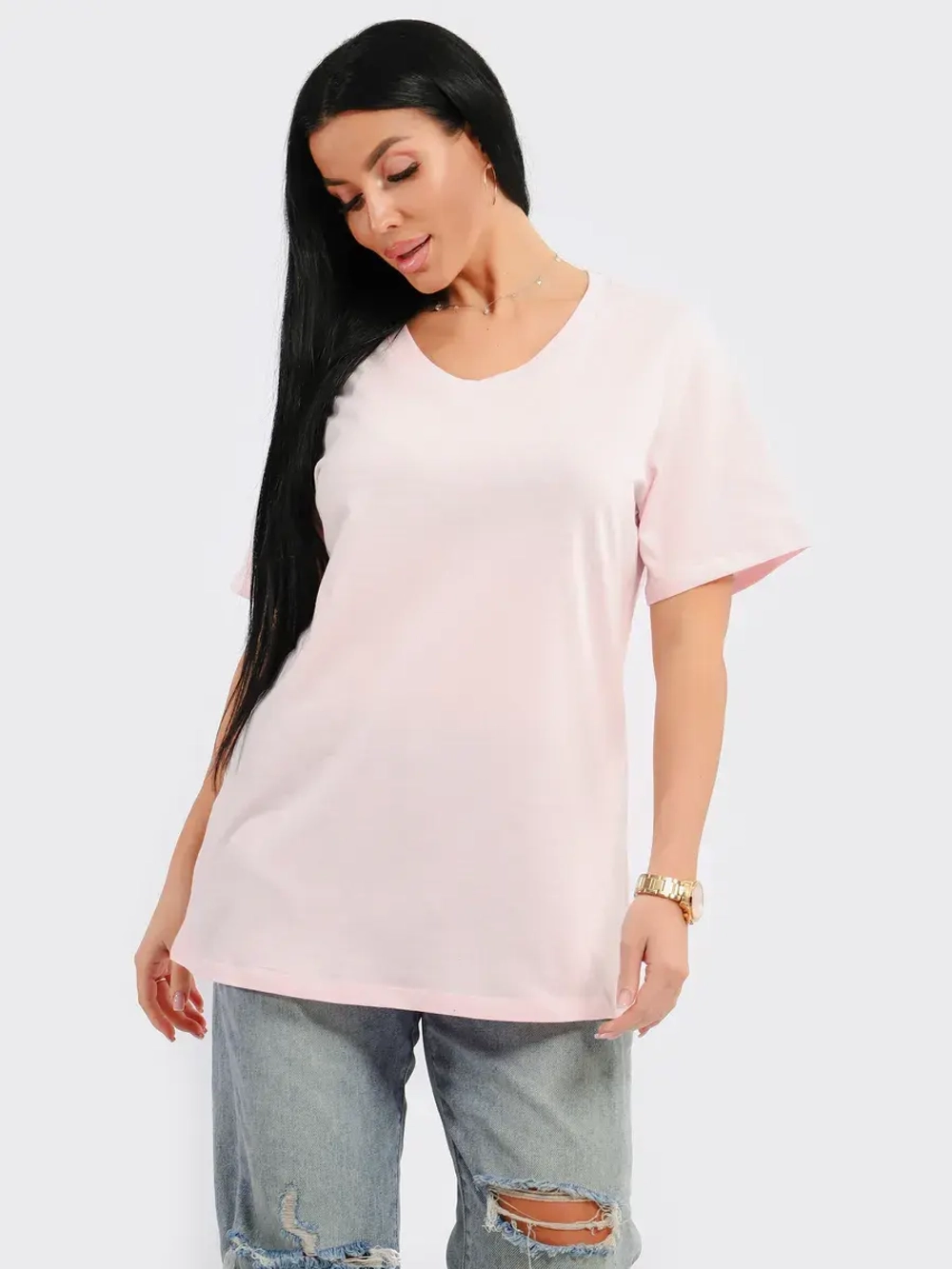 Футболка базовая большие размеры