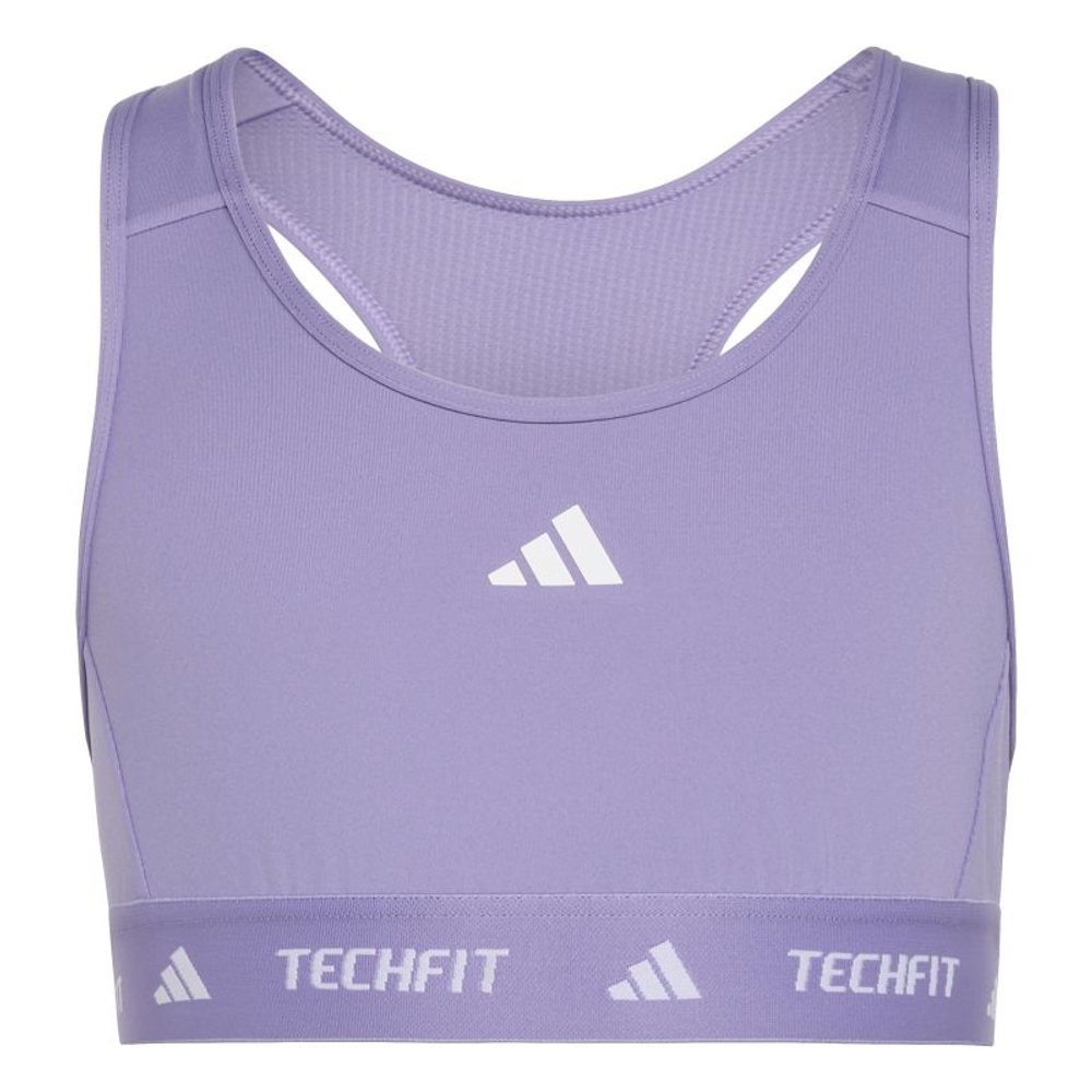 Топ для девочки теннисный Adidas Techfit Primelift React - magic lilac/white