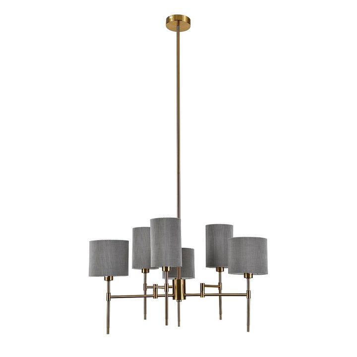 Подвесная люстра Indigo Plisse 13033/6R Brass V000536