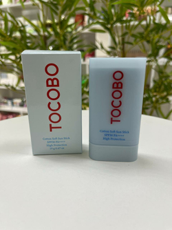 Tocobo Крем-стик для лица себорегулирующий солнцезащитный - Cotton soft sun stick SPF50+ PA++++, 19г