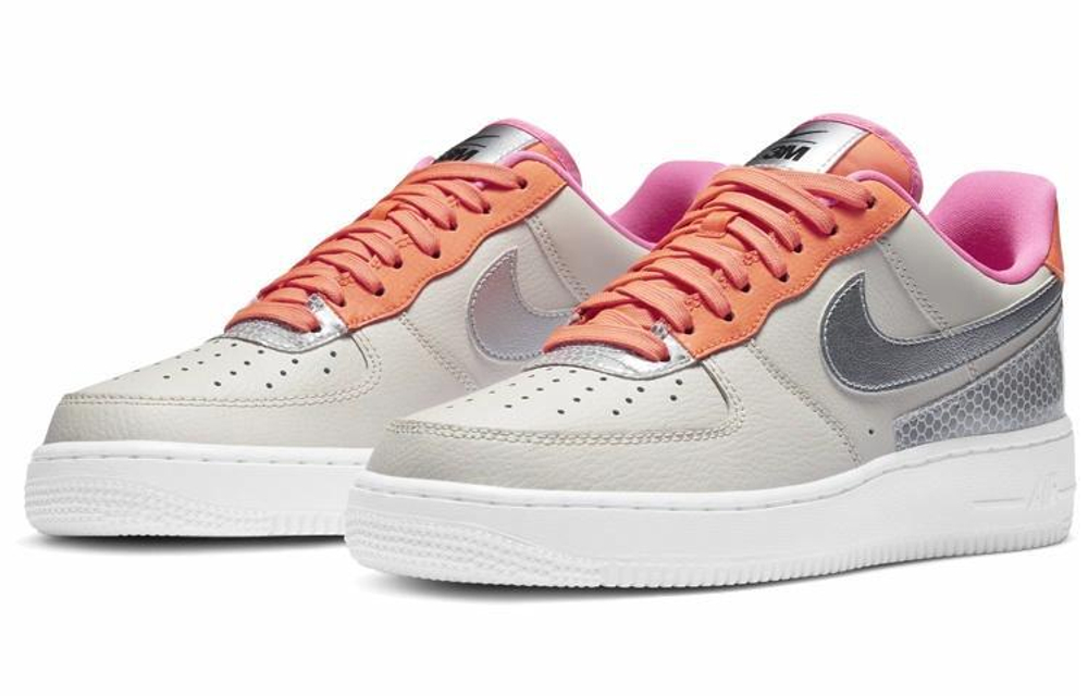 Кроссовки Nike Air Force 1 Low Se "Metallic Silver" (Женская размерная сетка)