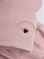 Шапка для девочки трикотажная и снуд