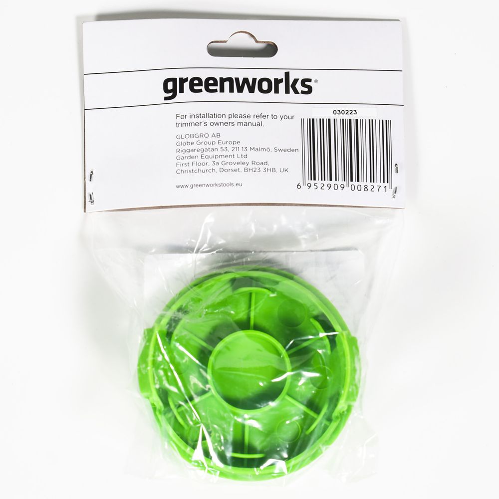 Крышка катушки для  струнного триммера зеленая 24v.