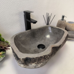 Раковина из речного камня RS63304 (47*34*15) 0122