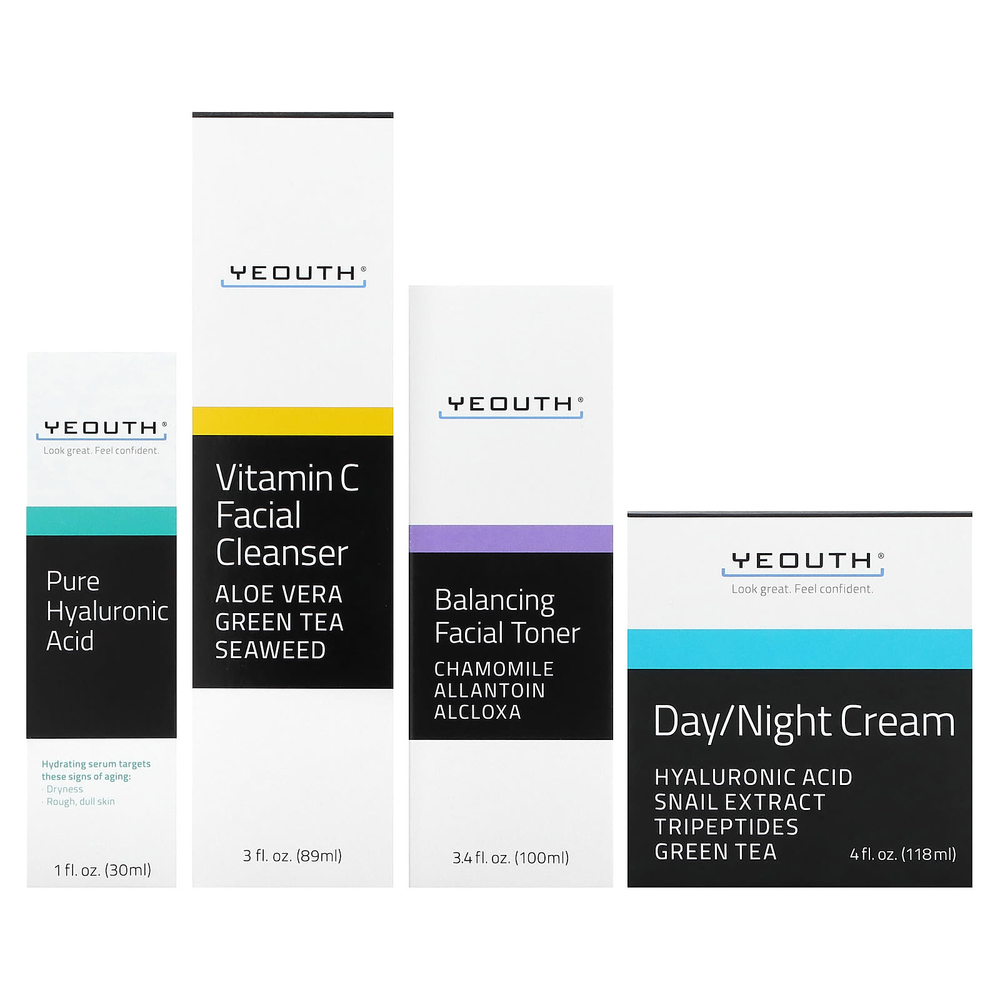 YEOUTH, набор для ухода за кожей для подростков, набор из 4 средств