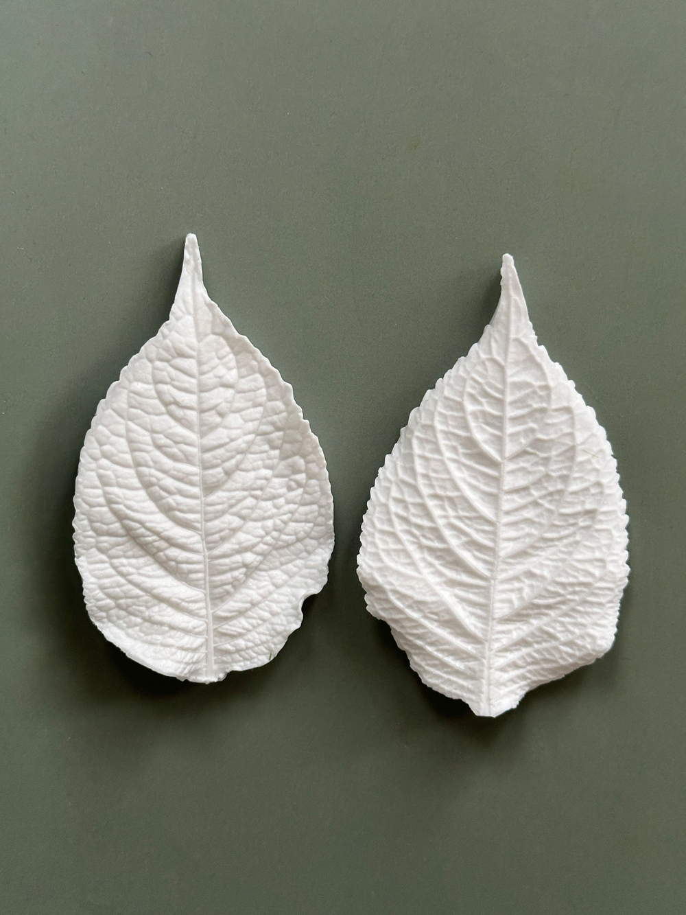 Молд силиконовый лист Гортензии 6,2*10,7см /универсальная фактурная форма для Розы и Гортензии из полимерной глины, холодного фарфора, самозатвердевающих масс, воска и фоамирана