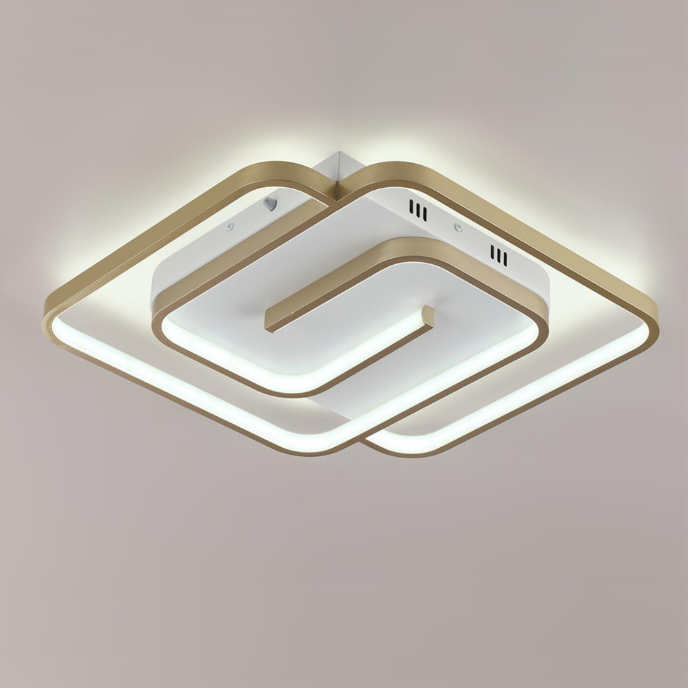 8019/75CL LEDIO LN25 шампань/белый металл/акрилл Потолочный светильник LED 75W 220V 3000-6000K TWIST