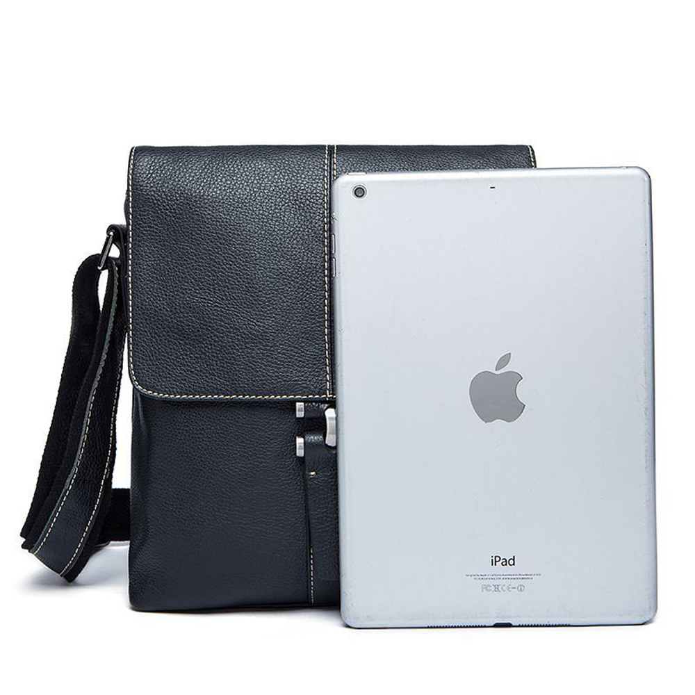 кожаная сумка на плечо