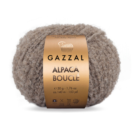 Пряжа для вязания Alpaca Boucle 123 Gazzal