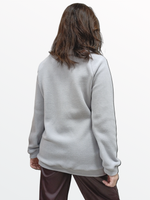 20886 Толстовка флисовая на молнии, ворот стойка, светло-серая (56)