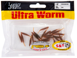 Слаги съедобные искусственные Lucky John ULTRAWORM 1 in (25 мм), цвет PA16, 20шт.