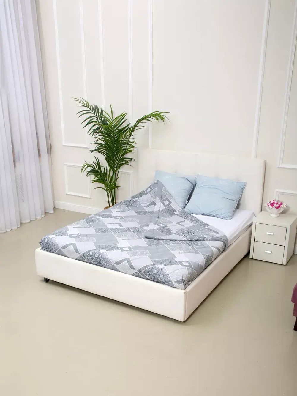 Одеяло евро зимнее всесезонное лен 200х220