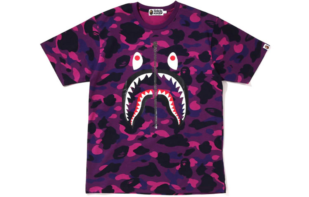 A Bathing Ape Color Camo Shark Tee