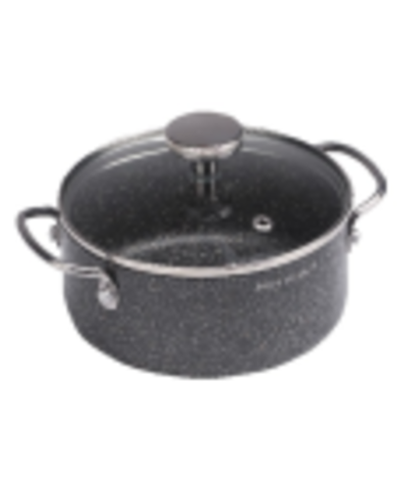 НМ 7768 кастрюля из алюм. с мрам. покр., ч, 1,5 л. (18см) (12 шт.)