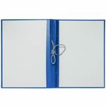 Папка для дипломных работ без бумаги, на тесьме, без надписи, синяя, Канцбург