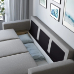 3-местный диван-кровать - IKEA BÅRSLÖV/BARSLOV/БЁРСЛОВ ИКЕА, 236х109х86 см, серый