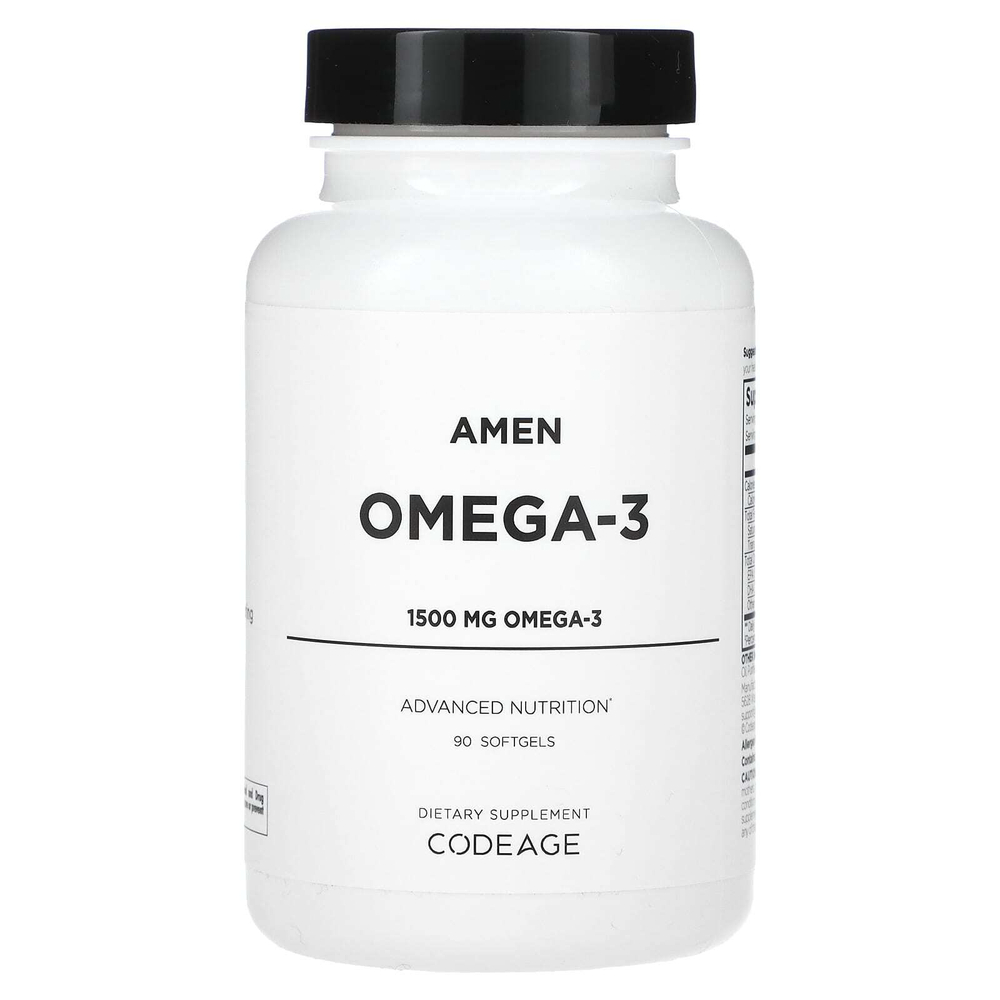 Codeage, Amen, омега-3, 90 капсул (750 мг в 1 капсуле)