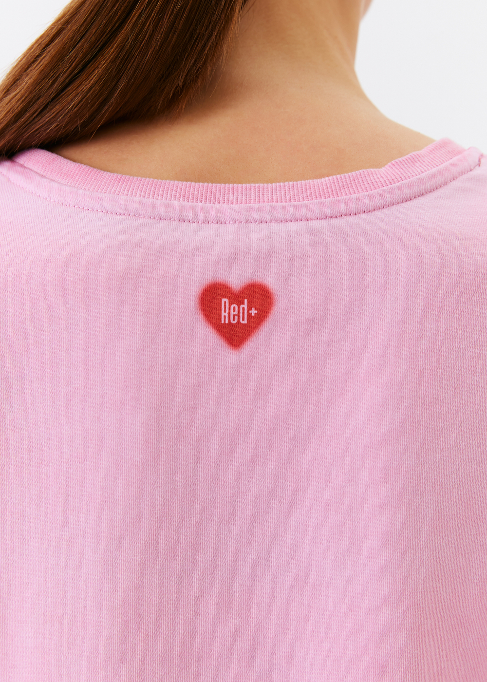 Футболка Глоу Оверсайз, розовая