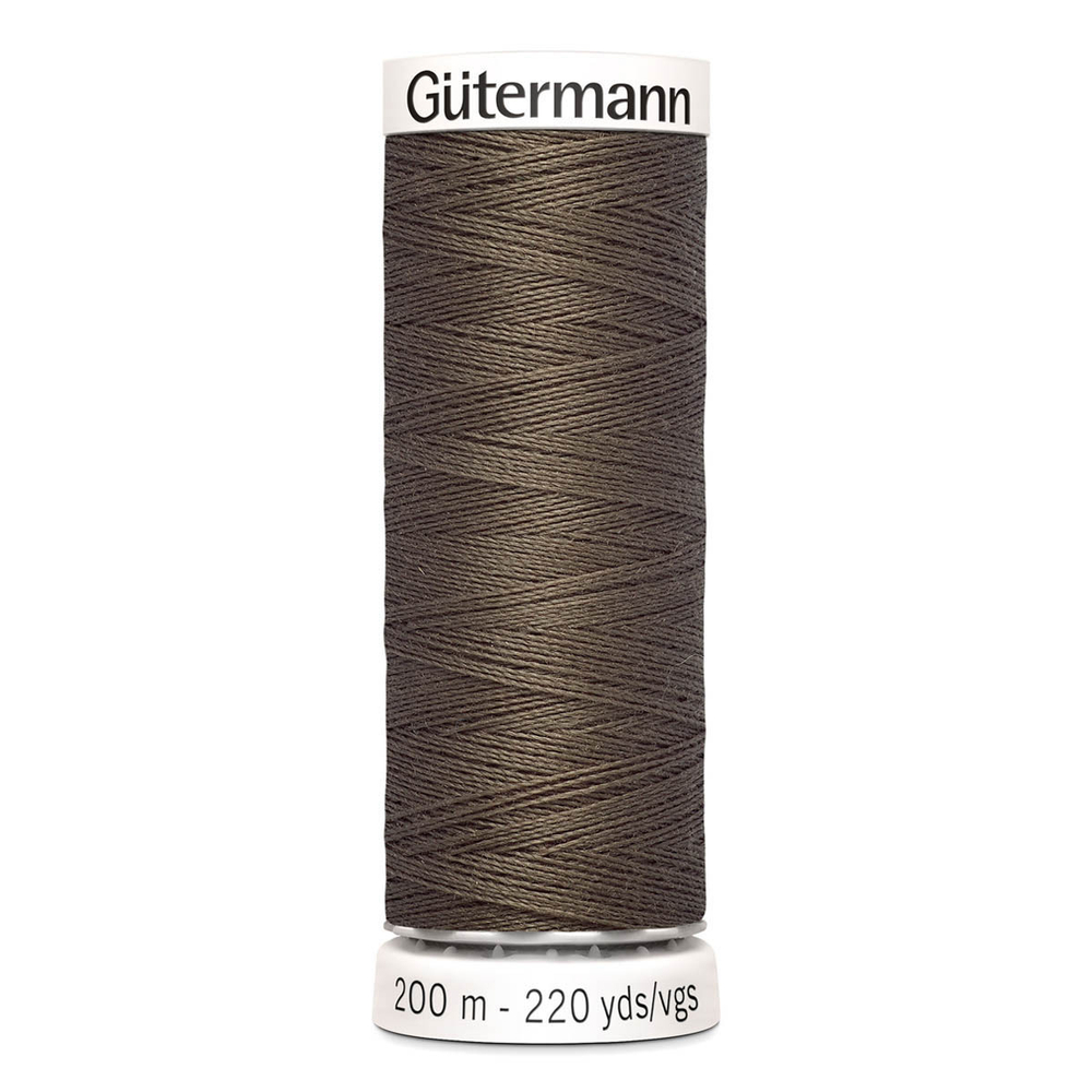 01 Нить Sew-All 100/200 м для всех материалов, 100% полиэстер Gutermann 748277 (467 бледно-коричневый)