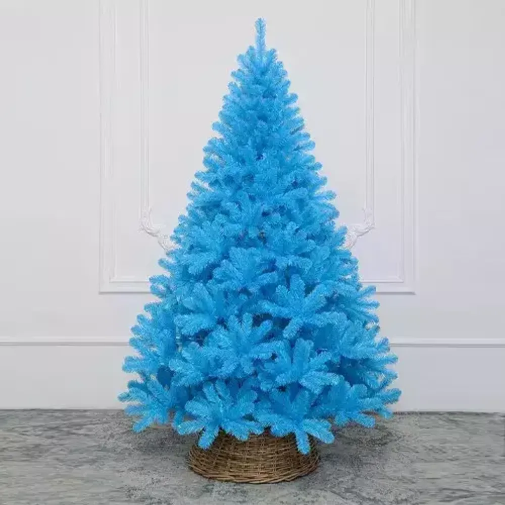 Искусственная голубая елка «Зимний рассвет» (пвх) 3 м