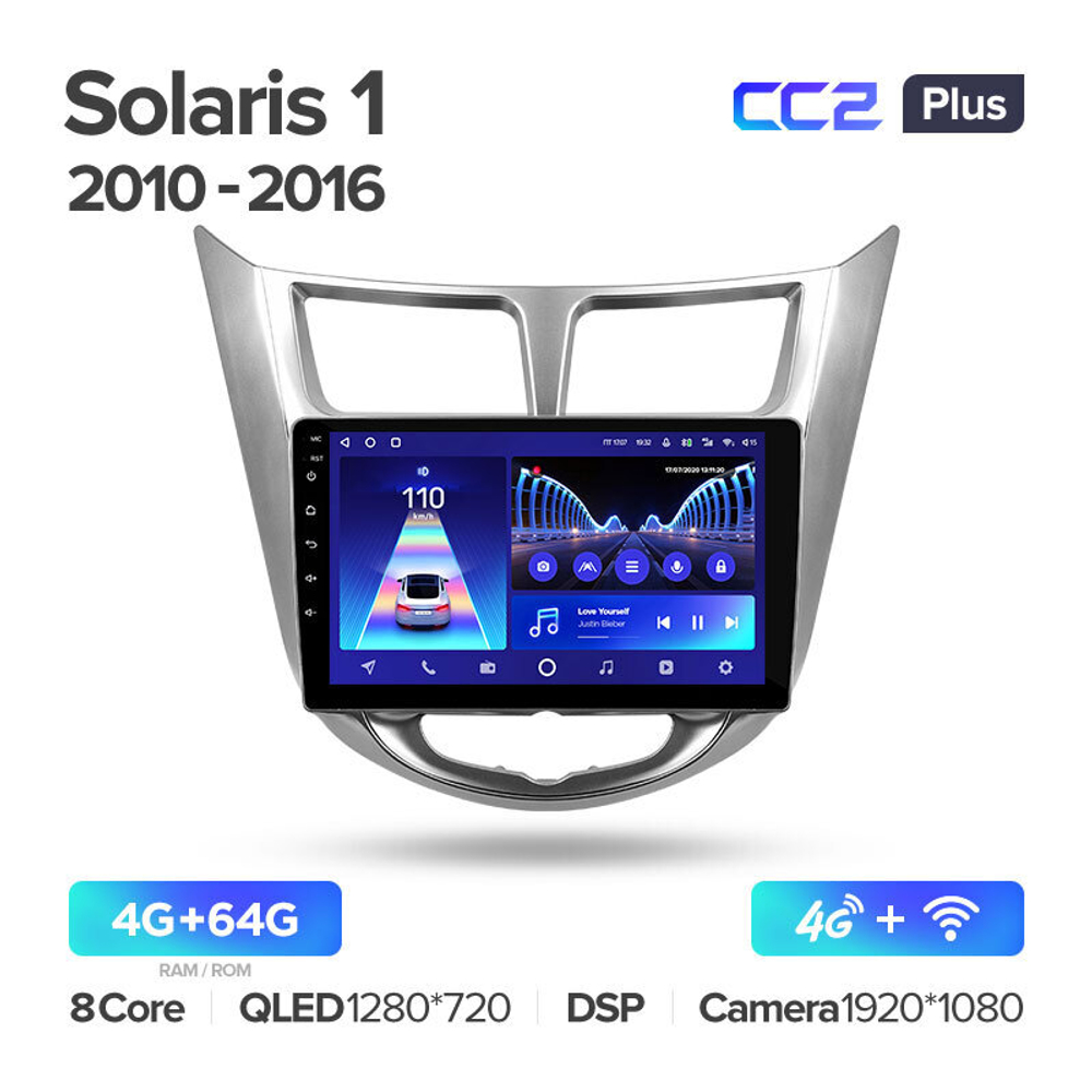 Teyes CC2 Plus 9" для Hyundai Solaris 2010-2016