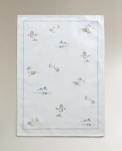 ZARA HOME КУХОННОЕ ПОЛОТЕНЦЕ С ПРИНТОМ (НАБОР ИЗ 2 ШТ.),