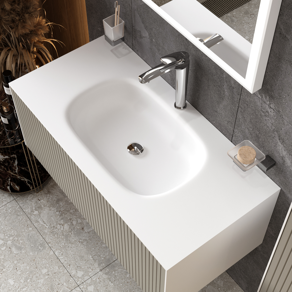 Смеситель для раковины STWORKI Гётеборг S03020CR + донный клапан SW-001CR хром