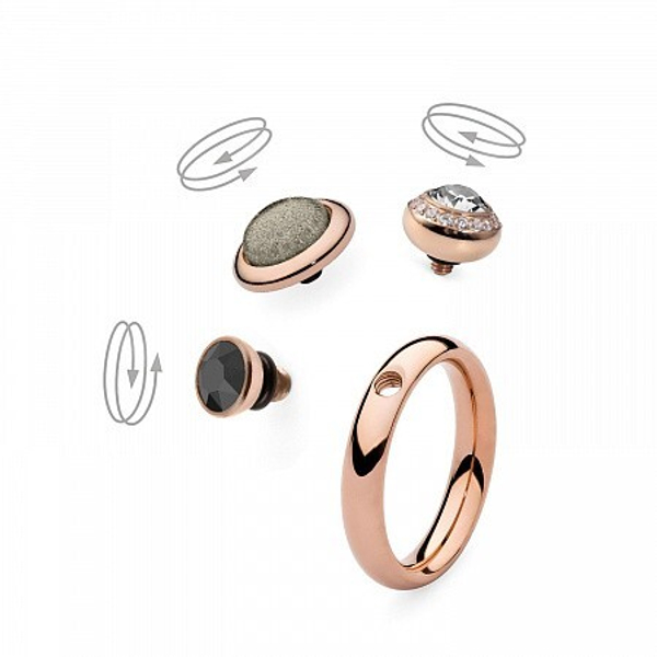 Кольцо - База Qudo  Basic small gold 15.9 мм 627053 RG размер 16