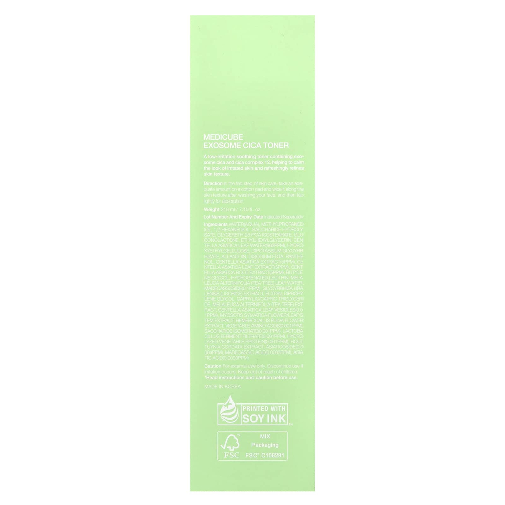 Medicube, Exosome Cica, тонер, 210 мл (7,10 жидк. Унции)