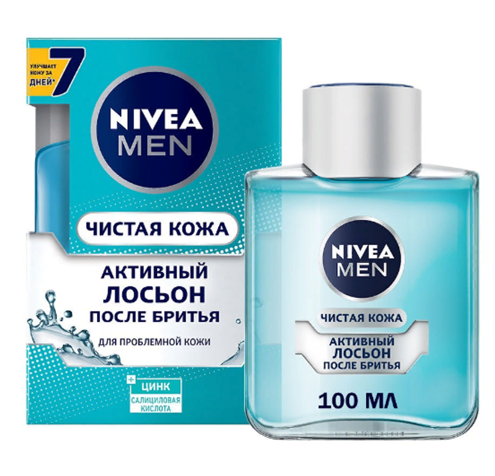 Nivea Лосьон после бритья Чистая кожа, 100 мл