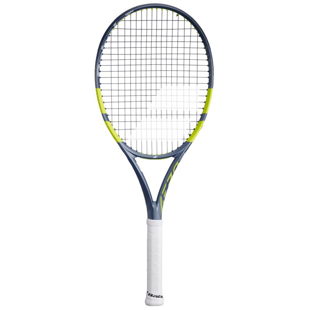 Теннисная ракетка Babolat Pure Aero Team Gen-9 - metallic dark forest/yellow + струны