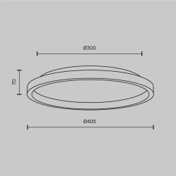 Светильник потолочный светодиодный Maytoni   MOD311CL-L27B3K