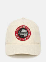 Кепка AERONAUTICA 1146 молочный меланж нашивка красным