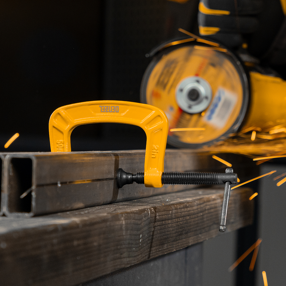 Струбцина G-образная, усиленная, 50 мм Denzel