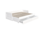 Кровать СИРИУС  раздвижная с ящиками 80(160)х200 (белая)