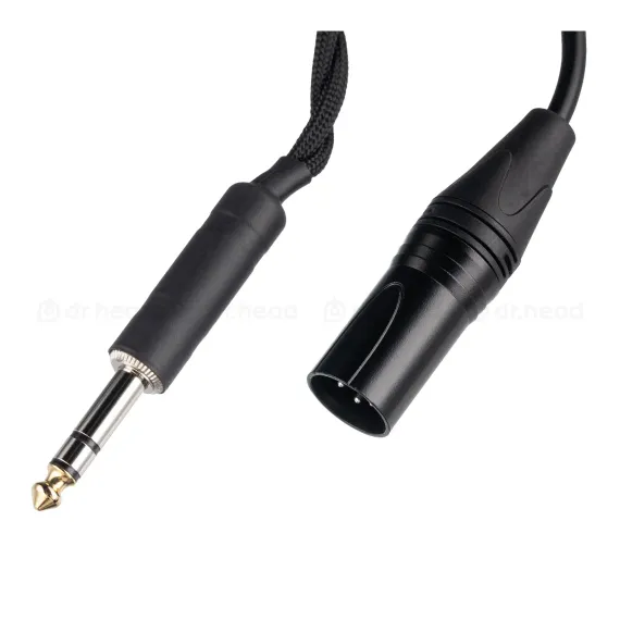 ZMF Atrium LTD Green Ish Leather 4-pin xlr ofc cable + 6.35mm