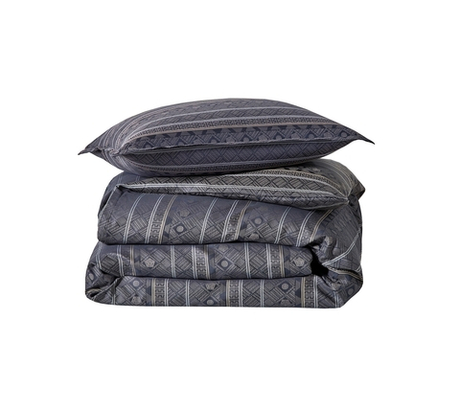 Постельное белье 2 спальное евро Blanc des Vosges Allegro Bleu Corinthe