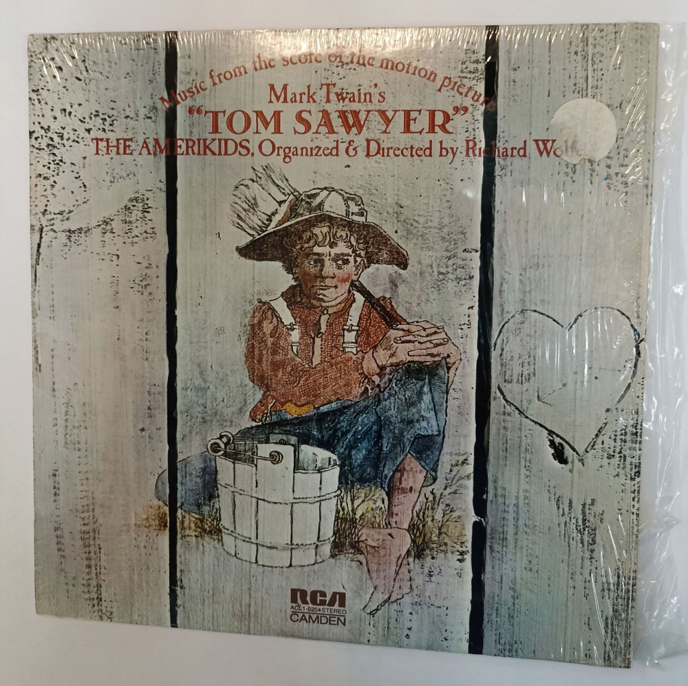 Винтажная виниловая пластинка LP Amerikids Tom Sawyer Том Сойер Мюзикл Music From The Score Of The Motion Picture (USA 1973)