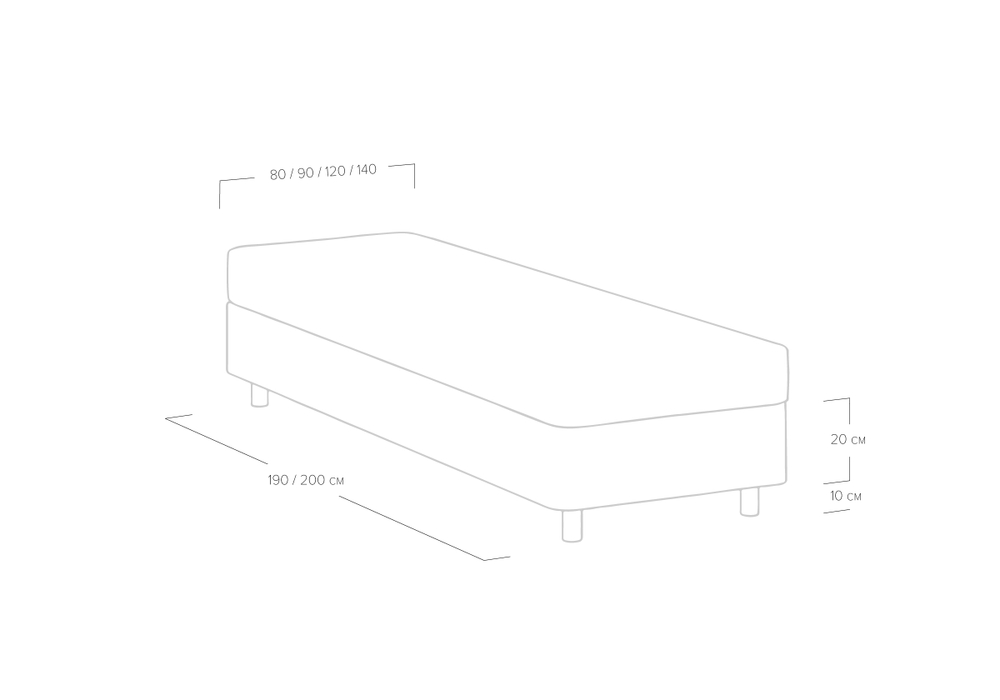 Кровать Tatami (90x190)