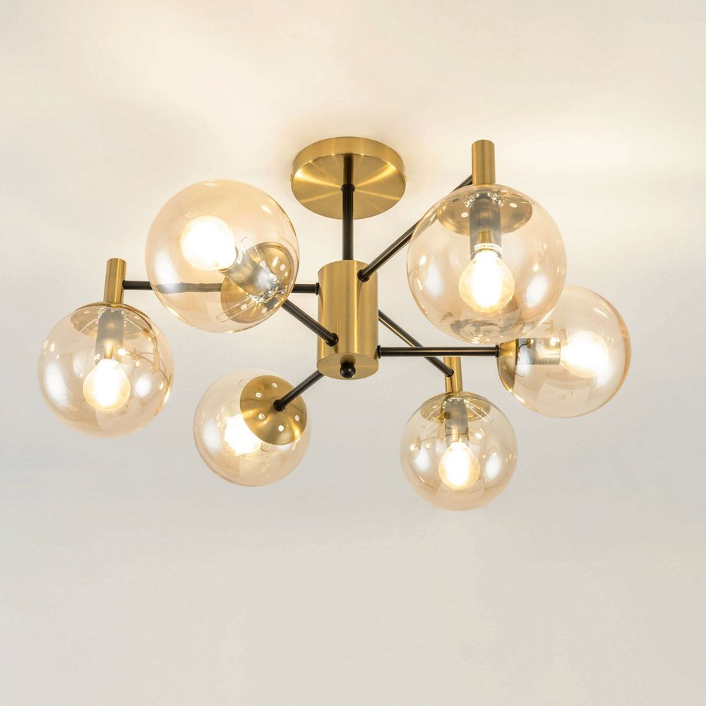 Citilux Шарлиз CL143163 Люстра на штанге Бронза