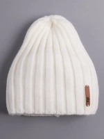 Шапка вязаная демисезонная тыковка