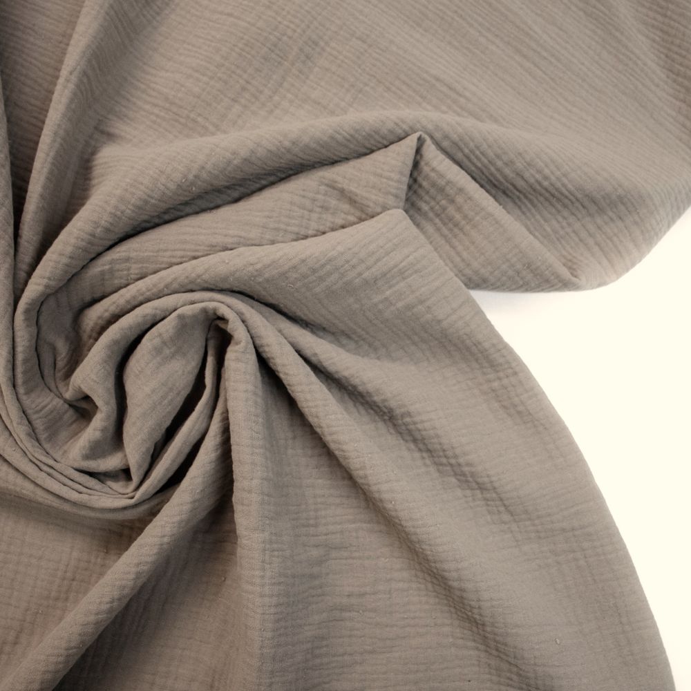 Муслин двухслойный «Тауп»